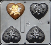 015 Heart Angels Soap or Chocolate Candy Mold