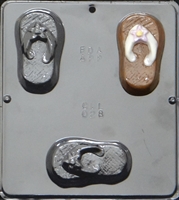 028 Flip Flop Soap or Chocolate Candy Mold