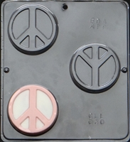 030 Peace Symbol Soap or Chocolate Candy Mold