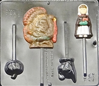1001 Thanksgiving Assorted Lollipop
Chocolate Candy Mold