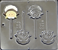 1016 Pilgrim Girl Lollipop Chocolate
Candy Mold