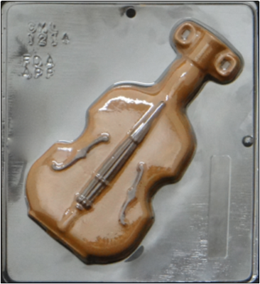 1214 Violin Chocolate Candy Mold