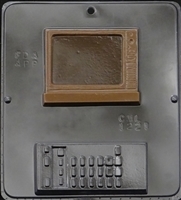 1221 TV & Remote Chocolate Candy Mold