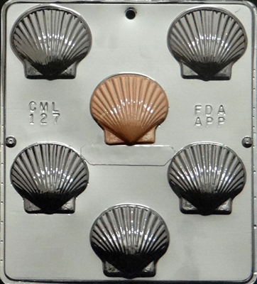 127 Scallop Shell Chocolate Candy Mold