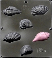 1333 Sea Shells Variety Chocolate Candy Mold