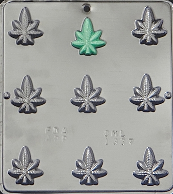 1337 Marijuana Leaf Pot Chocolate Candy Mold