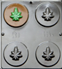 1355 Marijuana Circle Chocolate Candy Mold