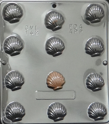 142 Small Sea Shells Chocolate Candy Mold