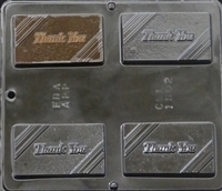 1502 Thank You Chocolate Candy Mold