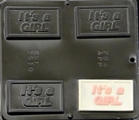 1510 It's a Girl Chocolate Candy Mold