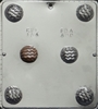 154 Round Pieces Chocolate Candy Mold