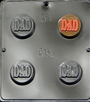 1629 "Dad" Oreo Cookie Chocolate Candy Mold