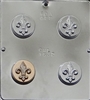 1632 Fleur De Lis Oreo Cookie Chocolate Candy Mold