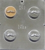 1653 Mustache Oreo Cookie Chocolate Candy Mold