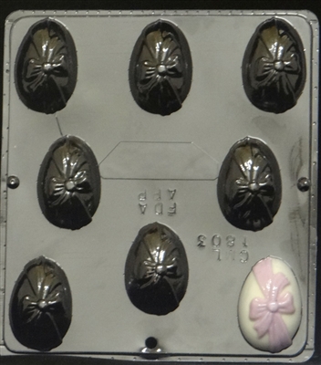 1803 Egg with Bow Chocolate Candy Mold