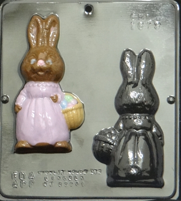 1819 Girl Bunny Assembly Chocolate Candy Mold