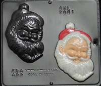 2001 Santa Claus Face Chocolate Candy Mold