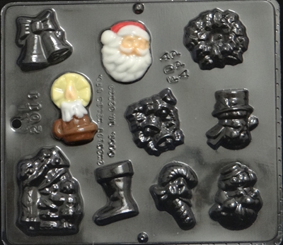 2011 Christmas Assortment Chocolate Candy Mold