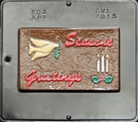 2015 Season's Greeting Card Chocolate Candy Mold