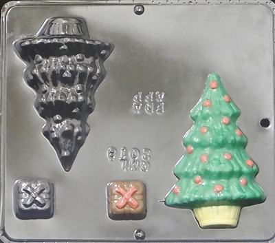 2018 Christmas Tree Assembly Chocolate Candy Mold