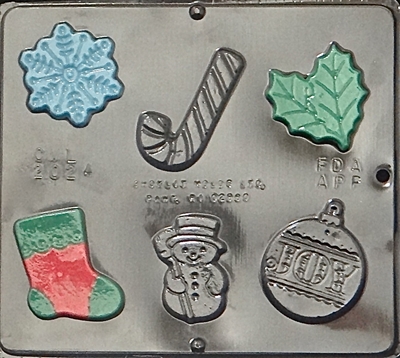 2024 Christmas Assortment Chocolate Candy Mold