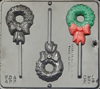 2044 Wreath Lollipop Chocolate Candy Mold