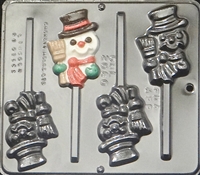 2060 Snowman Pop Lollipop Chocolate Candy Mold