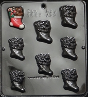 2067 Christmas Stocking Pieces Chocolate Candy Mold