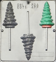 2073 Christmas Tree Lollipop Chocolate Candy Mold