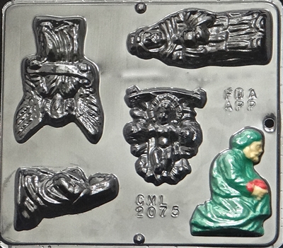 2075 Manger Scene Chocolate Candy Mold