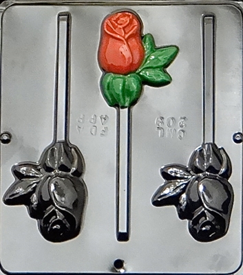 209 Rose Lollipop Chocolate Candy Mold