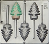 2096 Christmas Tree Lollipop Chocolate Candy Mold