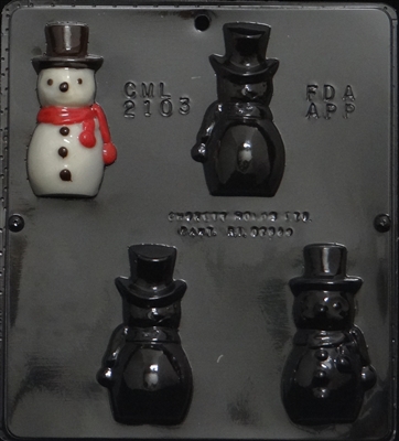 2103 Snowman Chocolate Candy Mold