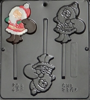 2106 Santa with Gift Bag Lollipop Chocolate Candy mold