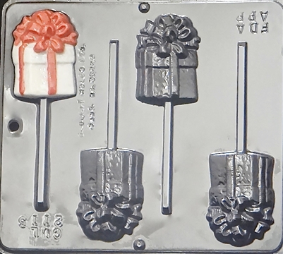 2113 Christmas or Birthday Gift Lollipop Chocolate Candy Mold