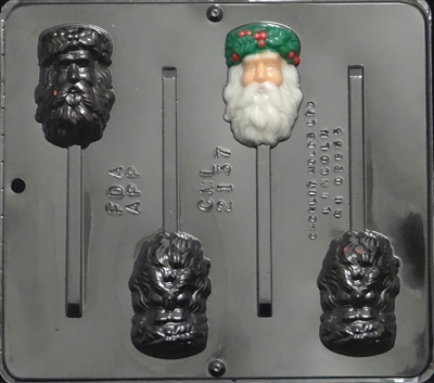 2137 Santa Olde English Lollipop Chocolate Candy Mold