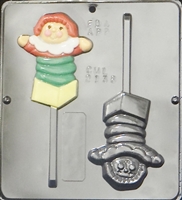 2138 Jack in the Box Lollipop Chocolate Candy Mold