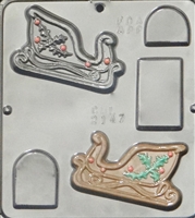 2147 Sleigh Assembly Chocolate Candy Mold