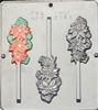 2163 Poinsettia Lollipop  Chocolate Candy Mold