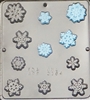 2164 Snowflake Pieces "Frozen" Chocolate Candy Mold