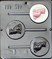 266 Cat Lollipop Chocolate Candy Mold