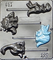 291 Dinosaur Assortment Lollipop Chocolate Candy Mold