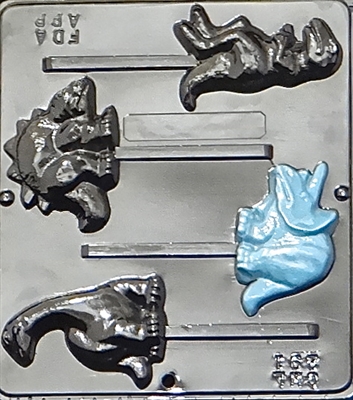 291 Dinosaur Assortment Lollipop Chocolate Candy Mold