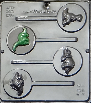 295 Dinosaurs Lollipop Chocolate Candy Mold