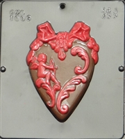 3006 Heart with Cupid Chocolate Candy Mold
