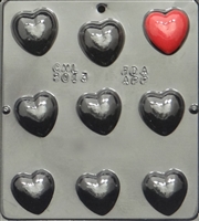 3013 Heart Pieces Chocolate Candy 
Mold