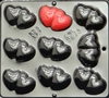 3016 Double Hearts Pieces Chocolate
Candy Mold