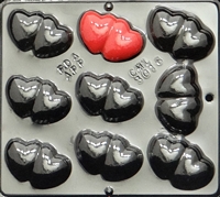 3016 Double Hearts Pieces Chocolate
Candy Mold