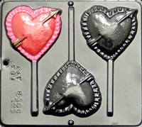 Heart Lollipop Molds for Valentine’s Day – 3 Pack Double Hearts Candy  Chocolate Silicone Mold