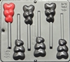 3029 Triple Heart Lollipop Chocolate
Candy Mold